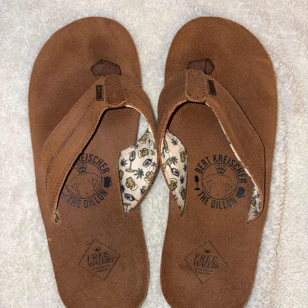 Bert Kreischer The Dillon Free Water Flip Flops